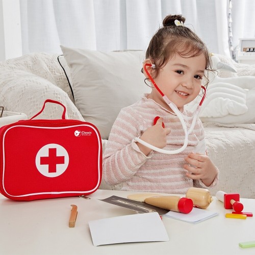 Classic World Wooden Doctor's Suitcase Set C54419 6927049054419