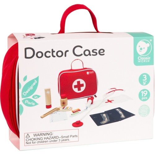 Classic World Wooden Doctor's Suitcase Set C54419 6927049054419