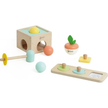 Classic World Ξύλινο Σετ για Μωρά 6Μ+ Hello Box C10028 6927049010286