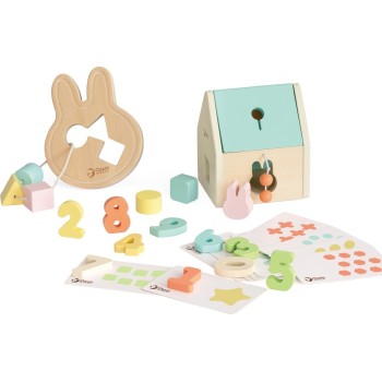 Classic World Ξύλινο Σετ για Μωρά 12μ+ Hello Box C10029 6927049010293