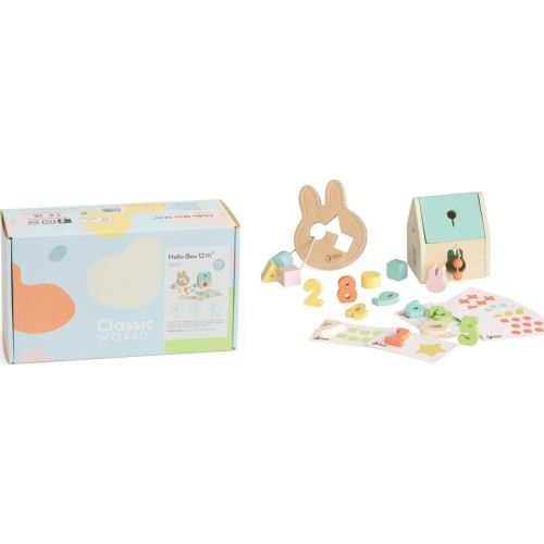 Classic World Ξύλινο Σετ για Μωρά 12μ+ Hello Box C10029 6927049010293