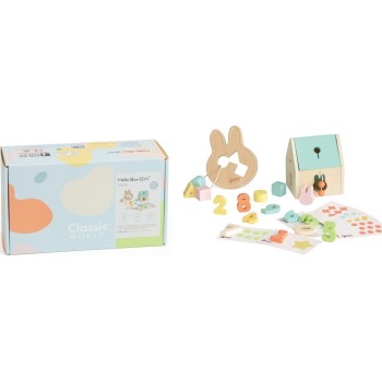 Classic World Ξύλινο Σετ για Μωρά 12μ+ Hello Box C10029 6927049010293