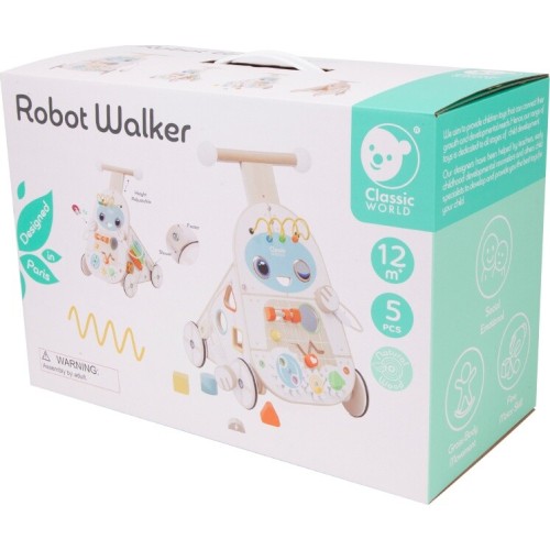 Classic World Wooden Walking Robot C10515 6927049015151