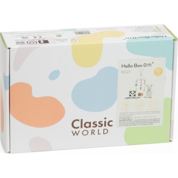 Classic World Ξύλινο Σετ για Μωρά 0Μ+ Hello Box C10027 6927049010279