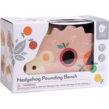 Classic World Wooden Hedgehog With Activities and Xylophone C20137 6927049021374