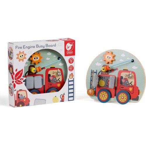 Classic World Wooden Activity Board Fire Truck C20168 6927049021688