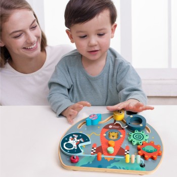 Classic World Wooden Activity Board Rocket C20170 6927049021701