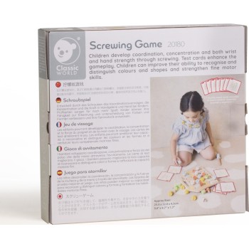 Classic World Wooden Set With Screwdriver and Screws C20180 6927049021800