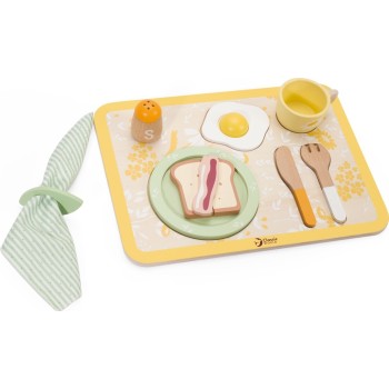 Classic World Vintage Wooden Breakfast Set C50575 6927049055751