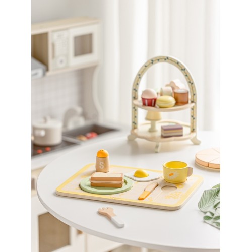 Classic World Vintage Wooden Breakfast Set C50575 6927049055751