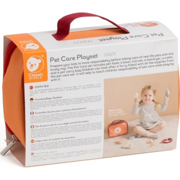 Classic World Wooden Veterinarian Case Set C50609 6927049056093