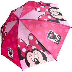 chanos Childrens Rain Umbrella With Cane Simple R48cm Polyester Minnie 3518 5203199035180