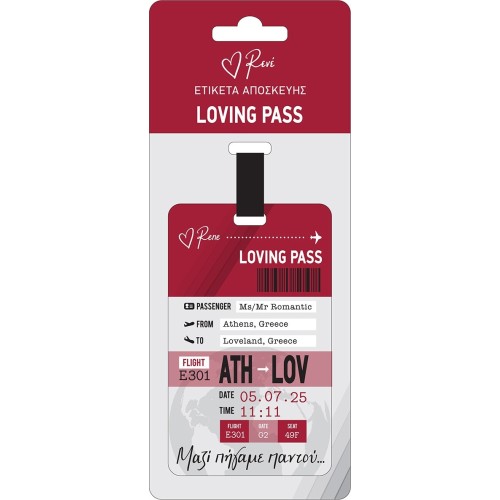 Luggage Tag - Rene Travel - Loving Pass / Together We Went Everywhere HP.RLB.0097 5206021143732