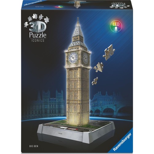 Ravensburger 3D Iconics Big Ben Night Edition 216τμχ 12008025 4005555080251