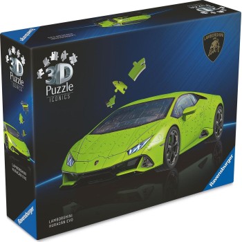 Ravensburger 3D Iconics 108 Τεμ. Lamborghini Huracan 12008037 4005555080374