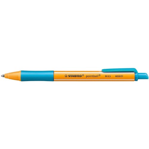 STABILO Pointball Pen 0.5Mm - Light Blue (6030/51)  4006381437110