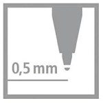 STABILO Pointball Pen 0.5Mm - Light Blue (6030/51)  4006381437110