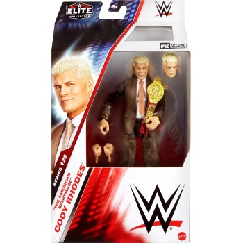 Mattel WWE Elite Cody Rhodes Action Figure, Series 120, 6-Inch Collectible With Articulation & Accessories GDF60 / JCJ31 1947352