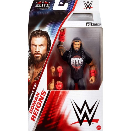 Mattel WWE Elite Roman Reigns Action Figure, Series 120, 6-inch Collectible With Articulation & Accessories GDF60 / JCJ30 194735