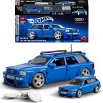 Mattel Brick Shop Hot Wheels '94 Audi Avant RS2 Building Toy Kit (253 Pieces), For Collectors JGR28 194735331550