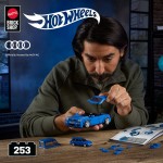 Mattel Brick Shop Hot Wheels '94 Audi Avant RS2 Building Toy Kit (253 Pieces), For Collectors JGR28 194735331550