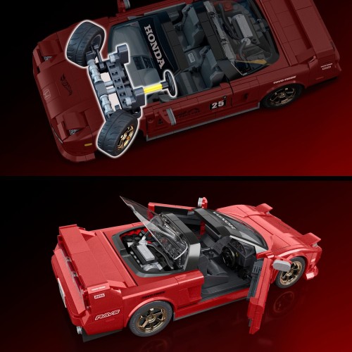 Mattel Brick Shop Hot Wheels ’90 Acura NSX Building Toy (876 Pieces), For Collectors JFT17 194735304806
