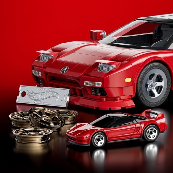 Mattel Brick Shop Hot Wheels ’90 Acura NSX Building Toy (876 Pieces), For Collectors JFT17 194735304806
