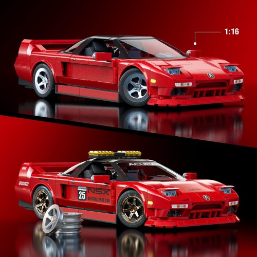 Mattel Brick Shop Hot Wheels ’90 Acura NSX Building Toy (876 Pieces), For Collectors JFT17 194735304806
