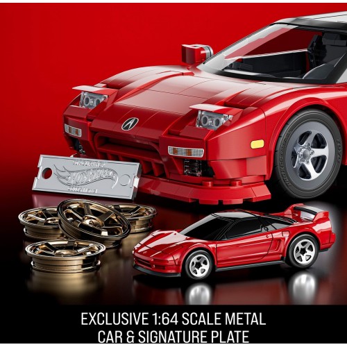 Mattel Brick Shop Hot Wheels ’90 Acura NSX Building Toy (876 Pieces), For Collectors JFT17 194735304806