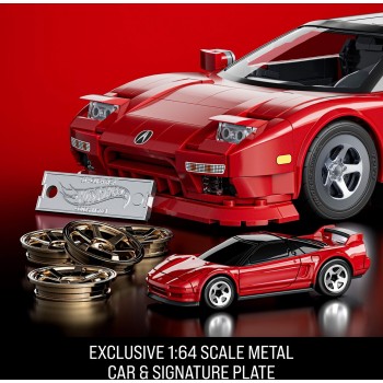 Mattel Brick Shop Hot Wheels ’90 Acura NSX Building Toy (876 Pieces), For Collectors JFT17 194735304806