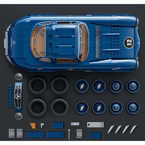 Hot Wheels Mattel Brick Shop Mercedes-Benz 300 SL Building Toy Kit (1600 Pieces), For Collectors HWW25 194735221899
