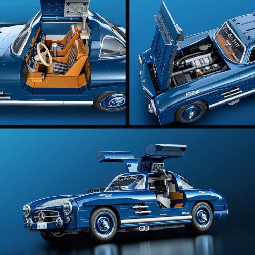 Hot Wheels Mattel Brick Shop Mercedes-Benz 300 SL Building Toy Kit (1600 Pieces), For Collectors HWW25 194735221899