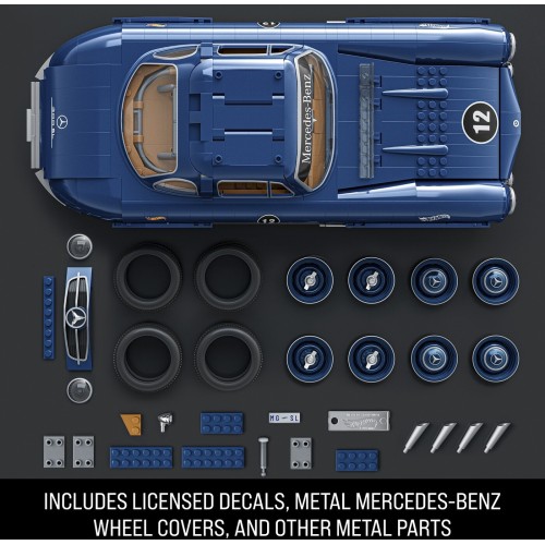 Hot Wheels Mattel Brick Shop Mercedes-Benz 300 SL Building Toy Kit (1600 Pieces), For Collectors HWW25 194735221899