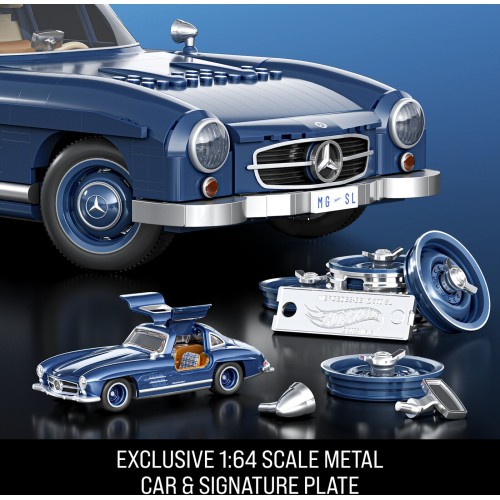 Hot Wheels Mattel Brick Shop Mercedes-Benz 300 SL Building Toy Kit (1600 Pieces), For Collectors HWW25 194735221899