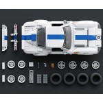 Mattel Brick Shop Hot Wheels Corvette Grand Sport Building Toy Kit (918 Pieces), For Collectors JGR31 194735320592