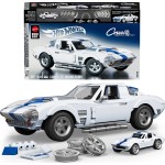 Mattel Brick Shop Hot Wheels Corvette Grand Sport Building Toy Kit (918 Pieces), For Collectors JGR31 194735320592