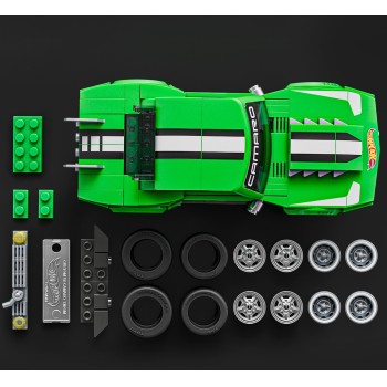 Mattel Brick Shop Hot Wheels Custom ’68 Camaro Building Toy Kit (289 Pieces), For Collectors JFT16 194735304837