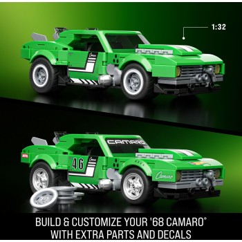 Mattel Brick Shop Hot Wheels Custom ’68 Camaro Building Toy Kit (289 Pieces), For Collectors JFT16 194735304837