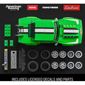 Mattel Brick Shop Hot Wheels Custom ’68 Camaro Building Toy Kit (289 Pieces), For Collectors JFT16 194735304837