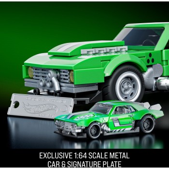 Mattel Brick Shop Hot Wheels Custom ’68 Camaro Building Toy Kit (289 Pieces), For Collectors JFT16 194735304837