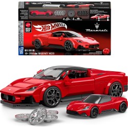 Mattel Brick Shop Hot Wheels Maserati Mc20 Building Toy Kit (250 Pieces), For Collectors JFR90 194735331543