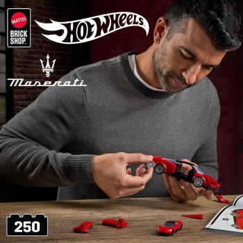Mattel Brick Shop Hot Wheels Maserati Mc20 Building Toy Kit (250 Pieces), For Collectors JFR90 194735331543