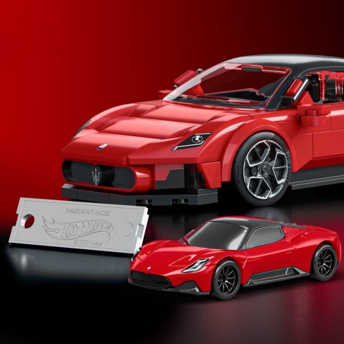 Mattel Brick Shop Hot Wheels Maserati Mc20 Building Toy Kit (250 Pieces), For Collectors JFR90 194735331543