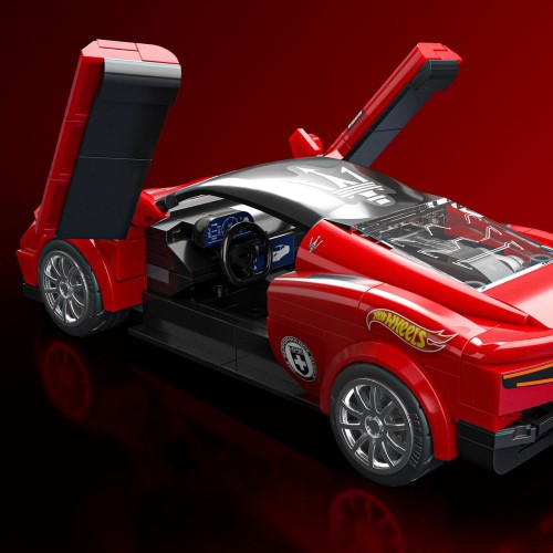 Mattel Brick Shop Hot Wheels Maserati Mc20 Building Toy Kit (250 Pieces), For Collectors JFR90 194735331543