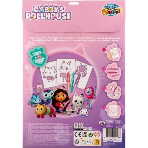Gabbys Dollhouse Canenco Gabby's Dollhouse Airbrush Set GD23363 8719668013483