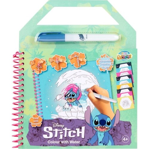 Disney Stitch Gabbys Dollhouse Canenco Stitch Colour With Water ST24354 8719668018297