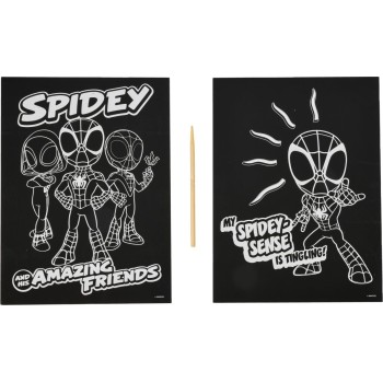 Spiderman Canenco Spidey Scratch Art Poster 26x19.5cm SP22346V 8719668005082