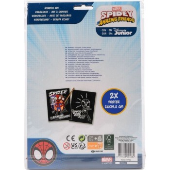 Spiderman Canenco Spidey Scratch Art Αφίσα 26x19,5cm SP22346V 8719668005082