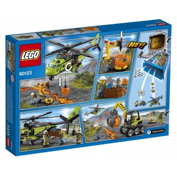 LEGO City In/Out Ελικόπτερο Τροφοδοσίας Ηφαιστείου 60123 5702015594844