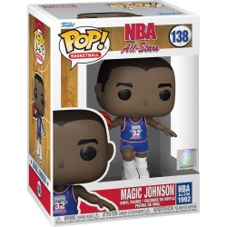Funko Pop! Basketball: NBA All Stars - Magic Johnson (Blue All Star Uni 1992) N.138 Vinyl Figure 59373 889698593731